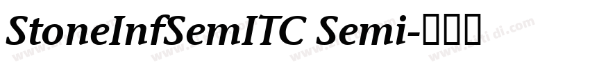 StoneInfSemITC Semi字体转换